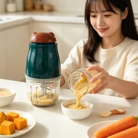 Presse-ail électrique sans fil commercial, mini mixeur, hachoir à riz, céréales et aliments pour bébés