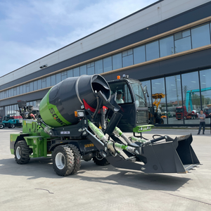 Mixer Beton Diesel Self Loading 2m³ |   Portabel 270 °   Rotasi Drum-Cab + Penggerak Dua Arah Mini Cement Mixer - Product Image 1