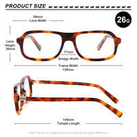Monture de lunettes SENTA vintage œil de chat en acétate, verres optiques transparents verts avec charnière métallique, lunettes personnalisables avec logo