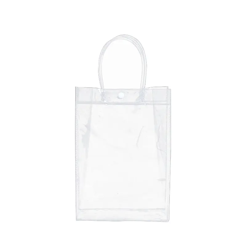 उपहार, शादी कैंडी, दूध, चाय, सौंदर्य प्रसाधन, प्लास्टिक सामग्री पैकेजिंग ले जाने वाले खरीदारी उपहारों के लिए स्पॉट पारदर्शी पीवीसी टोट बैग