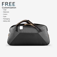 Bolsa de Viaje Plegable Personalizada OEM, Ligera, Portátil, Moderna, con Cierre de Cremallera, Gran Capacidad, Reutilizable, Impermeable y Multifuncional