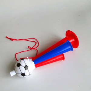 Corne <span class=keywords><strong>de</strong></span> supporter <span class=keywords><strong>de</strong></span> football en plastique mignonne, accessoire <span class=keywords><strong>de</strong></span> soutien triple tonalité pour événements sportifs, jouet pour enfants <span class=keywords><strong>de</strong></span> 5 à 7 ans - Product Image 3