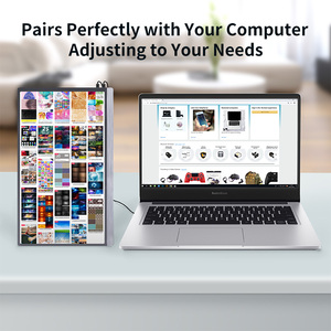 Venta caliente FHD 1080P Monitor de computadora portátil 15,6 ''IPS pantalla externa de computadora pantalla de la HD-MI con cubierta inteligente para PC - Product Image 4