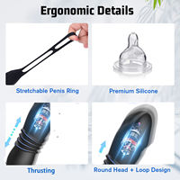 Vibromasseur anal en silicone à 10 modes de vibration avec masseur de prostate masculin, télécommande, étanche IPX6, double anneaux