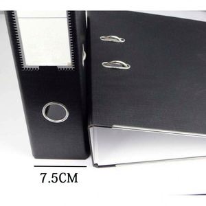 YY57 3 Inch PVC PP Paper Lever Arch File <b>Plastic</b> Clip Board Metal <b>Edge</b> Protectors Customized logo Printing in Spine - Product Image 4