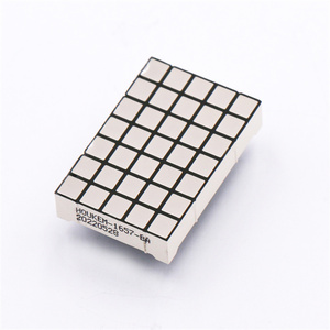 Màu trắng phổ biến anode 5x7 Vuông Led <span class=keywords><strong>Dot</strong></span> <span class=keywords><strong>Matrix</strong></span> mô-đun hiển thị cho thang máy Houkem-1657-BW - Product Image 1