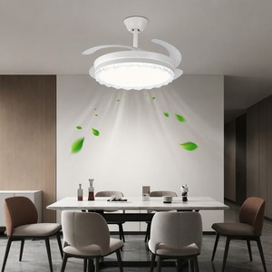 Ventilador de Techo Moderno con Luz, 42 Pulgadas, Tamaño Grande, 96W, LED Súper Brillante, Control Remoto, para Sala de Estar, Dormitorio, Decoración Interior del Hogar - Product Image 1