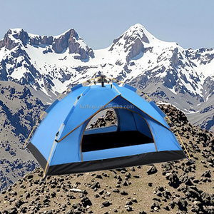 Due porte a due finestre per esterni e per <span class=keywords><strong>tenda</strong></span> da spiaggia senza installazione a pioggia con struttura in fibra di vetro addensata - Product Image 3