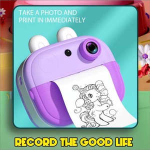 Nuova macchina fotografica mini immagine tascabile stampante fotografica giocattolo per bambini caricabatteria foto video 2.4 pollici stampante istantanea per bambini fotocamera - Product Image 3