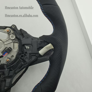 Unique Design Perforated Leather Red Top Stripe Steering <b>Wheel</b> for BMW G20 G30 G01 3 Series 5 Series Car Steering <b>Wheel</b> - Product Image 4