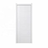 Portes intérieures modernes en MDF finies pour chambre à coucher, salle de bain, salon, bureau, hôtel, appartement