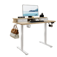 Bureau de travail modulaire en bois moderne, résistant aux rayures, avec un seul moteur, conversion télescopique en métal, ergonomique, réglable en hauteur électriquement