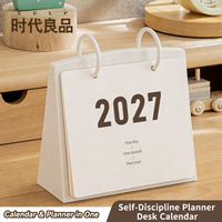 Calendrier de bureau minimaliste à feuilles mobiles, planificateur mensuel, agenda mémo, calendrier 2027 pour la décoration de bureau et de maison