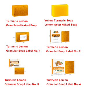 Savons artisanaux naturels au citron, fabriqués sur mesure, pour le visage et le corps, bio, éclaircissants, à l'acide kojique et au curcuma, pour la peau. - Product Image 2