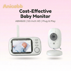 Meilleur Moniteur Bébé 2025 avec Écran IPS 3,5 pouces, Audio Bidirectionnel HD 720P, Vision Nocturne 5m, Surveillance de la Température, Compatible Téléphone Mobile - Product Image 1