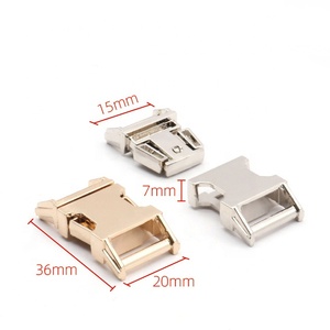 Boucles latérales plates en métal <span class=keywords><strong>pour</strong></span> collier de chien, attache rapide <span class=keywords><strong>pour</strong></span> sangles de 15 mm, 20 mm, 25 mm, bracelets en paracorde, vente en gros - Product Image 3