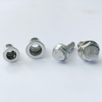 M6 M10 kelas 4.8 8.8 10.9 12.9 baja galvanis biru kuning seng berlapis SS304 SS316 Knurled kepala datar mur keling buta