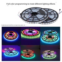 Bande lumineuse à lentille à réflexion diffuse 24V, 6 LED, film souple, lumière de plafond, canal dédié, multicolore RGB, haute qualité USB, paysage