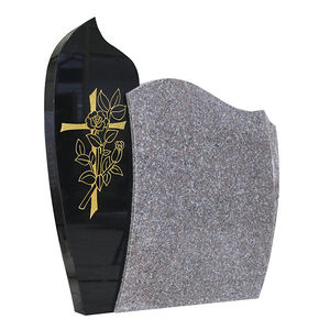 Pierres Double tête gravées en granit naturel noir et gris, pierres de ciment, Design en croix, bon marché, livraison gratuite - Product Image 2