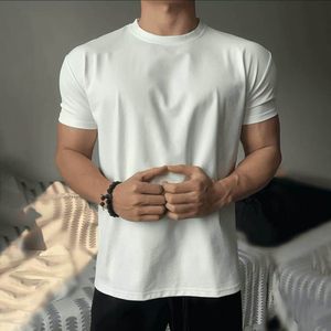 Camiseta Deportiva de Cuello Redondo y Manga Corta con Diseño Estructural para Fitness, Camiseta Sorona para <span class=keywords><strong>Hombre</strong></span> - Product Image 3