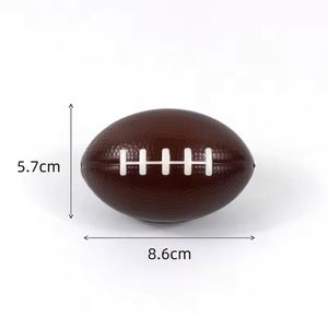 Low Moq Custom Logo Anti <b>Squeeze</b> Toys Pu Foam <b>Ball</b> Rugby Shaped American Football Stress <b>Balls</b> - Product Image 3