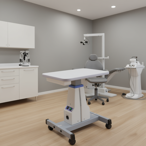 Chariot médical motorisé, table à instruments 480 x 400 mm, équipement de soins ophtalmologiques réglable - Product Image 2