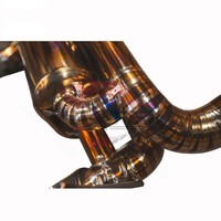 Sistema de Escape Valvetronic Vortex Titanium para Lamborghini Huracan EVO STO, Color Dorado, con Colectores de Igual Longitud, Sistema Completo