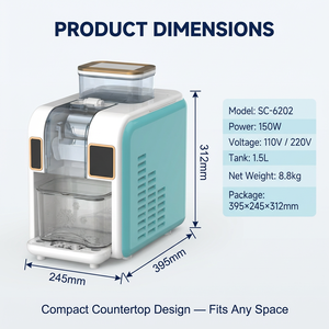 Machine à smoothies glacés électriques pour fêtes estivales – Ajoutez n'importe quel jus ou soda |   Barbecue d'extérieur pour la maison, utilisation rapide et facile - Product Image 5