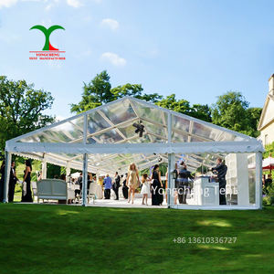 Carpa de marquesina transparente <span class=keywords><strong>para</strong></span> fiesta de boda con marco de aluminio, alquiler de <span class=keywords><strong>eventos</strong></span> al aire libre, tienda de boda <span class=keywords><strong>para</strong></span> 100 personas - Product Image 1
