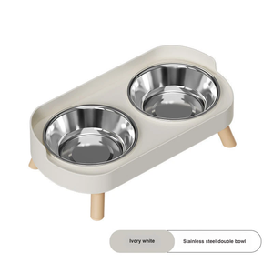 Bol de voyage en céramique pour <span class=keywords><strong>chien</strong></span> Snows Paws, écologique, imperméable, motif solide, double design, durable, résistant aux chutes, protection <span class=keywords><strong>du</strong></span> cou - Product Image 3