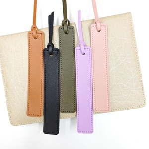 Leather Bookmarks With Leather Rope Colorful Bookmarks With Leather Cord Page Markers For Men And Women Welcome Gifts