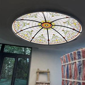 Domo de Vidrio Tiffany Personalizado, Fabricado en China, para Interiores, Bares, Villas, Hoteles, Iglesias, con Estructura de Hierro - Product Image 1