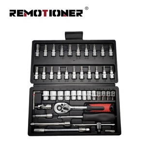 Juego <span class=keywords><strong>de</strong></span> <span class=keywords><strong>herramientas</strong></span> <span class=keywords><strong>de</strong></span> mano <span class=keywords><strong>de</strong></span> reparación automática, Kit <span class=keywords><strong>de</strong></span> <span class=keywords><strong>herramientas</strong></span> portátiles <span class=keywords><strong>de</strong></span> llave <span class=keywords><strong>de</strong></span> tubo <span class=keywords><strong>de</strong></span> trinquete <span class=keywords><strong>de</strong></span> 1/4 pulgadas, alta calidad, 46 Uds. - Product Image 2