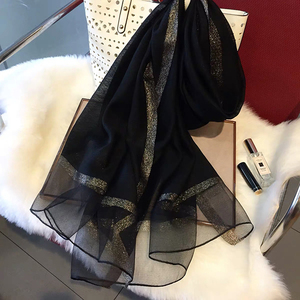 Di lusso delle donne di marca di estate della sciarpa di sciarpe di seta scialli della signora avvolge morbido pashmina femminile Echarpe Designer beach stole bandana - Product Image 2