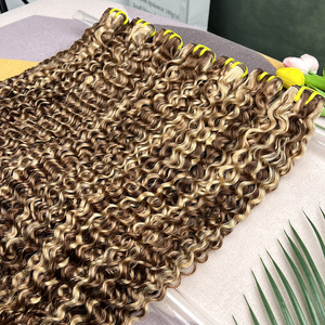 Extensiones de Cabello Humano Virgen 100% Natural, Ondulado Profundo, Color P4/27, Venta al Por Mayor - Product Image 5