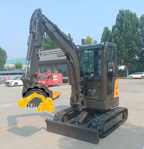 Mini Excavadora de Bajo Precio SH30 SH40 SH60 con Garra para Troncos, 1.8t 2t 3.5t 4t 6t, Excavadora HJH de Cola Cero para Granja - Product Image 4