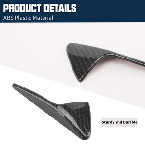 Autocollants de garniture de garde-boue en Fiber de carbone pour Tesla modèle 3SX, couverture de Protection latérale noire anti-rayures - Product Image 3