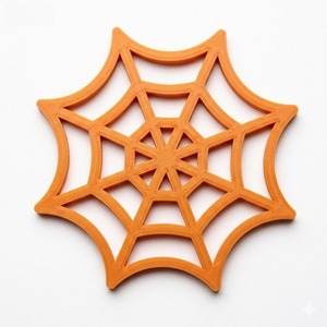 Sottobicchiere a forma di ragnatela in stile dark, design cavo, isolante termico e antiscottatura, tappetino antiscivolo per tazze da caffè e bicchieri d'acqua - Product Image 1