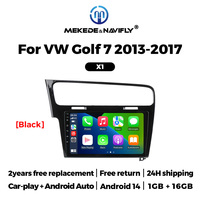 Navifly Écran tactile de navigation de voiture intégré Car-play Auto Autoradio Android X1 X2 pour VW Golf 7 Support BT DSP GPS WIFI