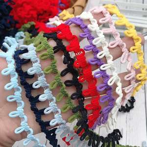 Korset Jahit Lebar 13Mm, Kancing <span class=keywords><strong>Loop</strong></span> Renda, <span class=keywords><strong>Trim</strong></span> <span class=keywords><strong>Loop</strong></span> Pengantin Elastis - Product Image 6