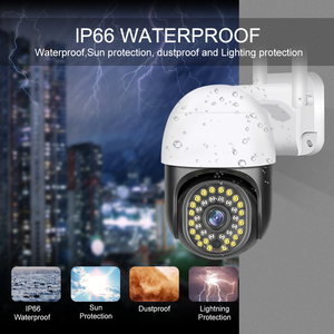 กล้องวงจรปิดไร้สายระบบรักษาความปลอดภัยด้วยระบบกล้องวงจรปิด CCTV ระบบรักษาความปลอดภัยด้วยพีทีแซดที่มองเห็นในเวลากลางคืนมีเซ็นเซอร์ส่งสัญญาณเสียงสองทางแบบให้5MP 3MP 8MP - Product Image 2