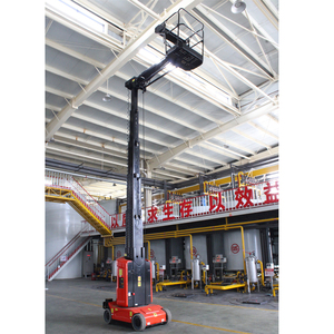 Plataforma de trabajo aéreo tipo mástil de elevación de tijera eléctrica totalmente autopropulsada con garantía de componentes centrales de 1 año para la construcción - Product Image 5