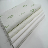 Tissu en bambou tricoté jacquard, tissu laminé pour la literie, protège-matelas