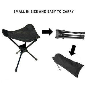 Sgabello Girevole Pieghevole Resistente con Rotazione a 360° per Pesca, <span class=keywords><strong>Campeggio</strong></span>, Escursionismo, Seduta Ergonomica Portatile per Uso Interno ed Esterno - Product Image 6