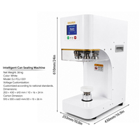 Nouvelle version améliorée de la machine à sceller les canettes entièrement automatique avec base universelle, machine à sceller les canettes non rotative pour la bière, les sodas, les jus et les boissons gazeuses
