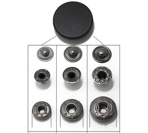 Logo personnalisé Accessoires du vêtement <span class=keywords><strong>Bouton</strong></span> <span class=keywords><strong>pression</strong></span> de veste rond en 4 parties <span class=keywords><strong>Bouton</strong></span> <span class=keywords><strong>pression</strong></span> en métal - Product Image 5