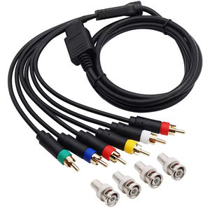 Nouveau câble AV filaire universel pour NGC/<span class=keywords><strong>N64</strong></span>/SFC/SNES GameCube Gaming, matériau ABS noir - Product Image 3