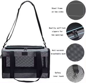 Free Sample Airline Approved Collapsible Soft Sided Removable Mat Cat <b>Dog</b> Travel Pet <b>Carriers</b> for Pet <b>Dog</b> <b>Backpack</b> - Product Image 4