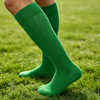 Chaussettes de sport athlétiques de compression pour enfants, de qualité supérieure, pour le football, avec grip, invisibles, logo tissé, taille unique