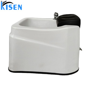 Bassin de bain de pieds multifonctionnel professionnel KISEN pour salon de manucure - Bol de pédicure portable avec système de drainage par plomberie - Product Image 5